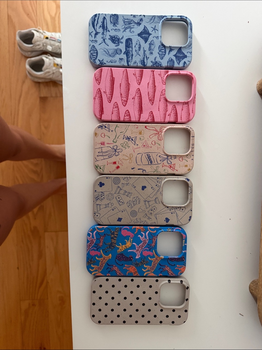 iphone15 pro Cases- Blue, Pink, Cream, Gray, Tan, White